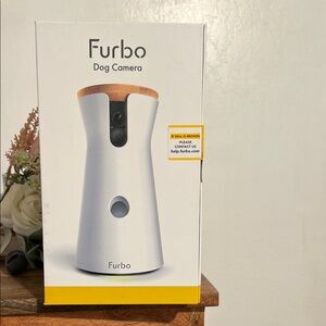 Furbo Dog Camera with White and Brown Design